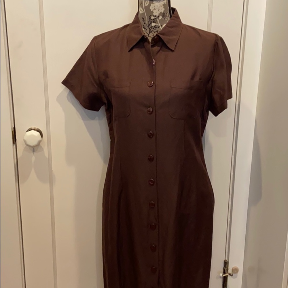 Sherry Taylor Button Down Maxi Shirt Dress